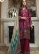 Wine Georgette Zari Embroidered Designer Pakistani Suits Gulbano Vol 10 800402 By Deepsy SC/015097