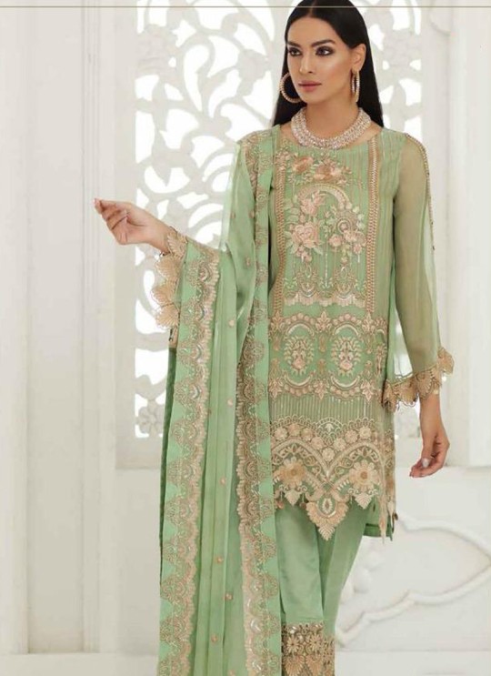 Peach Georgette Designer Pakistani Suit Imorzia Vol-12 042 By Deepsy SC/015803