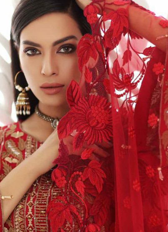 Red Georgette Designer Pakistani Suit Imorzia Vol-12 044 By Deepsy SC/015803