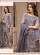 Grey Georgette Embroidered Designer Party Wear Pakistani Suits Jazmin 900405 By Deepsy SC/015523