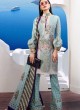 Designer Sky Blue Cotton Pakistani Suit Muzlin Premium 026 By Deepsy SC/015804