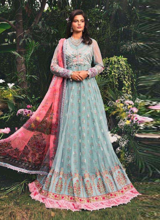 Maria B By Deepsy Grey Net Eid Wear Pakistani Suit 434 Maria B By Deepsy Grey Net Eid Wear Pakistani Suit 434