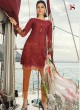 Maroon Pure Cotton Sifali Work Summer Wear Pakistani Suits Maria B Lawn Vol 19 700801 By Deepsy SC/014207