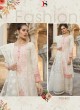 Off White Pure Cotton Sifali Work Summer Wear Pakistani Suits Maria B Lawn Vol 19 700802 By Deepsy SC/014207