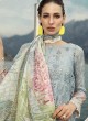 Grey Pure Cotton Sifali Work Summer Wear Pakistani Suits Maria B Lawn Vol 19 700803 By Deepsy SC/014207