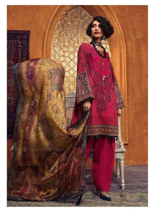 Mprint 19 By Deepsy Magenta Pure Cotton Eid Wear Pakistani Suit 241