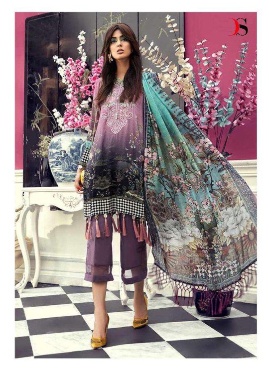 Mprint 19 By Deepsy Multicolor Pure Cotton Eid Wear Pakistani Suit 242