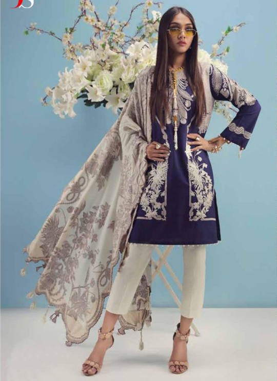 Blue Pure Cotton Printed Daily Wear Pakistani Suits Muslin Vol 5 700505 By Deepsy SC/015044
