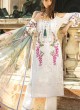 Cream Net Zari Work Designer Party Wear Pakistani Suits Sana Safinaz Lawn Vol 19 900003 By Deepsy SC/015674