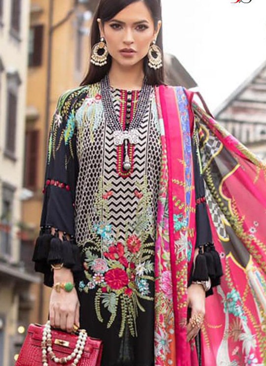 Black Cotton Zari Work Designer Party Wear Pakistani Suits Sana Safinaz Lawn Vol 19 900004 By Deepsy SC/015674 Black Cotton Zari Work Designer Party Wear Pakistani Suits Sana Safinaz Lawn Vol 19 900004 By Deepsy SC/015674
