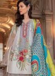 Off White Cotton Zari Work Designer Party Wear Pakistani Suits Sana Safinaz Lawn Vol 19 900007 By Deepsy SC/015674