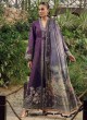 Purple Cotton Embroidered Pakistani Suit Zarquash 013 By Deepsy SC/015777