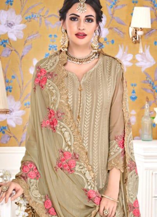 Mehendi Georgette Embroidered Churidar Suits Hurma VOL 15 1079 By Eba Lifestyle SC/016143