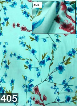 FS 405 to 422 Series Rayon 140 GSM Floral Print Fabric By Suryavansi Creation