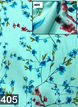 FS 405 to 422 Series Rayon 140 GSM Floral Print Fabric By Suryavansi Creation