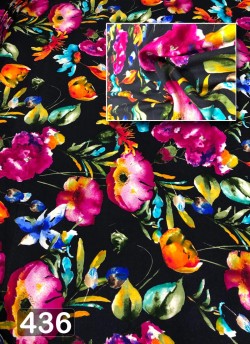 Multicolor Inayat Rayon 140 GSM Printed Fabric 436