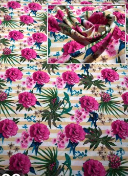 Multicolor Fiona Georgette Printed Fabric 522