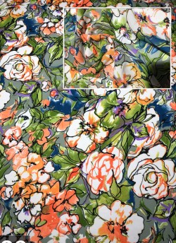 Multicolor Fiona Georgette Printed Fabric 523