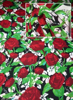 Multicolor Fiona Georgette Printed Fabric 525