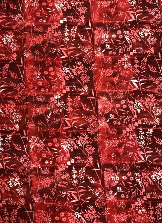 Multicolor Rubaru Satin Printed Fabric 208