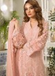 Peach Organza Party Wear Pakistani Suits 42004 SC/015614