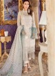 Party Wear Georgette & Net Pakistani Suits In Off White Color Rosemeen Fairy Tales 56001 By Fepic SC/015999