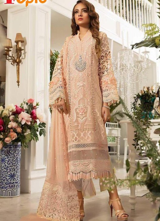 Peach Tissue Party Wear Pakistani Suits Rosemeen Paradise Blockbuster 42004 D Color By Fepic SC/015638