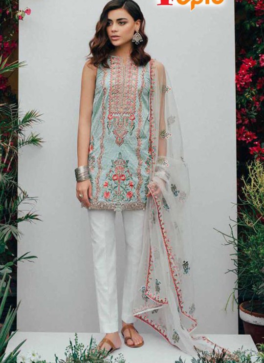 Blue Cambric Festival Wear Pakistani Suits Artist NX 37006 Set By Fepic SC/015065
