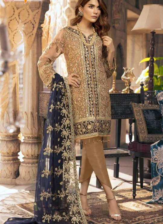 Beige Faux Georgette Party Wear Pakistani Suits Signature 36003 Set By Fepic SC/015237
