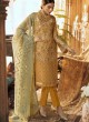 Gold Faux Georgette Party Wear Pakistani Suits Signature 36005 Set By Fepic SC/015237