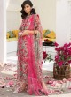 Pink Net Embroidered Party Wear Pakistani Suits El Monte By Fepic SC/016235