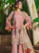 Pink Cambric Cotton Embroidered Party Wear Pakistani Suits Rosemeen Crosslawn By Fepic SC/016294