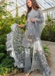 Grey Cambric Cotton Embroidered Party Wear Pakistani Suits Rosemeen Crosslawn By Fepic SC/016294