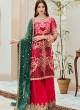 Pink Net Embroidered Ceremony Wear Pakistani Suits Rosemeen Riona By Fepic SC/016317