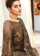 Brown Georgette Net Party Wear Pakistani Suits Rosemeen Carnival 41001 By Fepic SC/015612