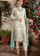 Cream Georgette Net Party Wear Pakistani Suits Rosemeen Carnival 41002 By Fepic SC/015205