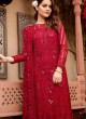 Red Georgette Net Party Wear Pakistani Suits Rosemeen Carnival 41005 By Fepic SC/015609