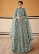 Crown By Glossy 15201 Grey Wedding Gown Style Anarkali SC-015758