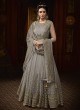 Grey Georgette Abaya Style Anarkali For Mehandi Ceremony Majesty 15004 By Glossy SC/015010 Grey Georgette Abaya Style Anarkali For Mehandi Ceremony Majesty 15004 By Glossy SC/015010