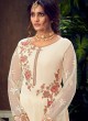 Mahika By Hotlady 6502 Cream GeorgetteWedding Wear Straight Cut Suit