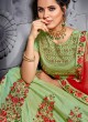 Nayab By Hotlady 4996 Pista SilkWedding Wear Lehanga Choli