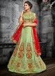Nayab By Hotlady 4996 Pista SilkWedding Wear Lehanga Choli Nayab By Hotlady 4996 Pista SilkWedding Wear Lehanga Choli