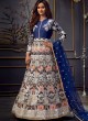 Safeena-2021 By Hotlady 7756 White Butterfly NetWedding Wear Gown Style Anarkali