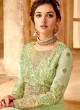 Sameera By Hotlady 7092 Pista GeorgetteParty Wear Gown Style Anarkali