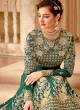 Sameera By Hotlady 7094 Green Makhmali BembergParty Wear Gown Style Anarkali
