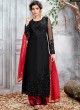 Black Ceremony Net Straight Cut Suit Arshiya 5154 By HOTLADY SC/016078 Black Ceremony Net Straight Cut Suit Arshiya 5154 By HOTLADY SC/016078