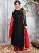 Black Ceremony Net Straight Cut Suit Arshiya 5154 By HOTLADY SC/016078