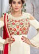 Cream Ceremony Silk Straight Cut Suit Arshiya 5156 By HOTLADY SC/016080 Cream Ceremony Silk Straight Cut Suit Arshiya 5156 By HOTLADY SC/016080