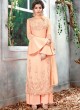 Peach Ceremony Silk Straight Cut Suit Arshiya 5157 By HOTLADY SC/016081