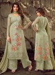 Fulkari Vol 3 By Hotlady 7181 Georgette Wedding Palazzo Suit In Green